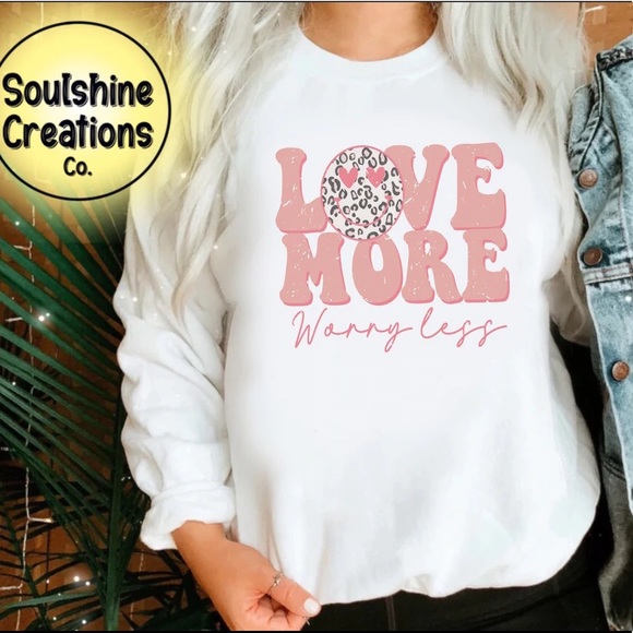 Sweaters - Love More Worry Less Sweater
